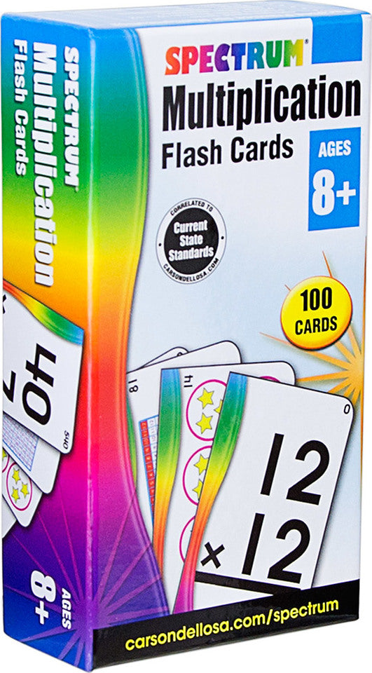 Spectrum Multiplication Flash Cards (Ages 8+)