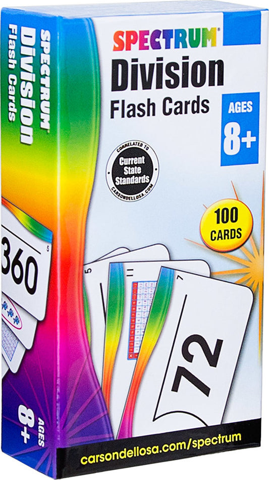 Spectrum Division Flash Cards (Ages 8+)