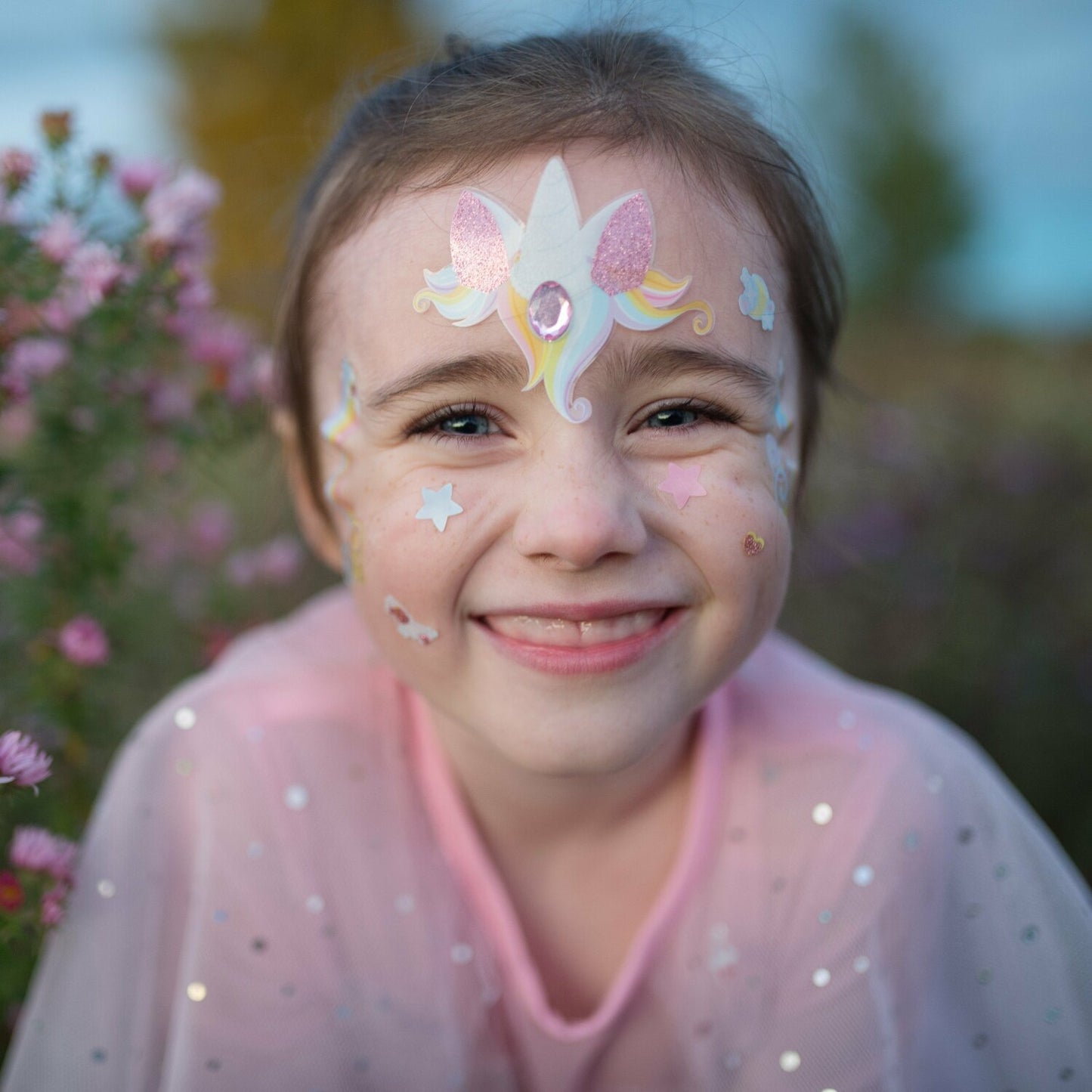 Unicorn Fairy Face Stickers Great Pretenders USA