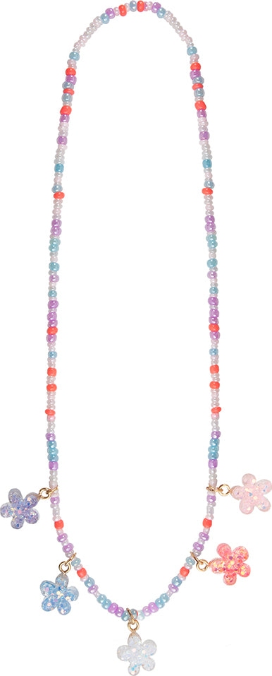 Boutique Shimmer Flower Necklace Great Pretenders USA