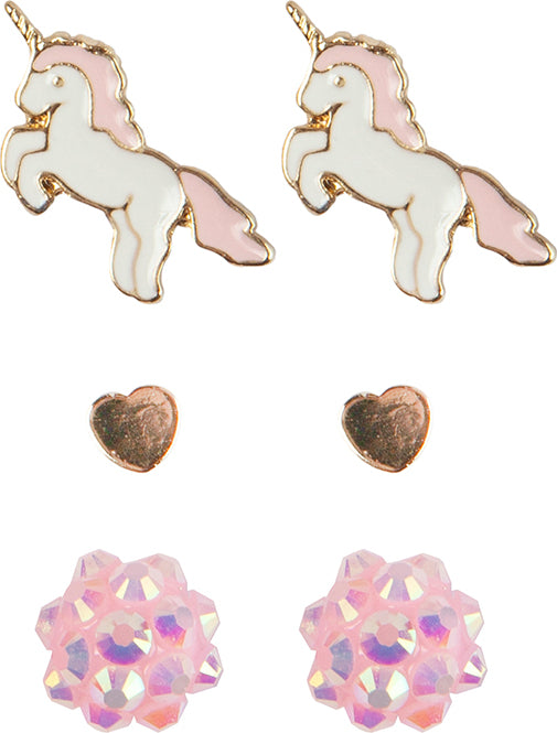 Boutique Unicorn Studded Earrings Great Pretenders USA