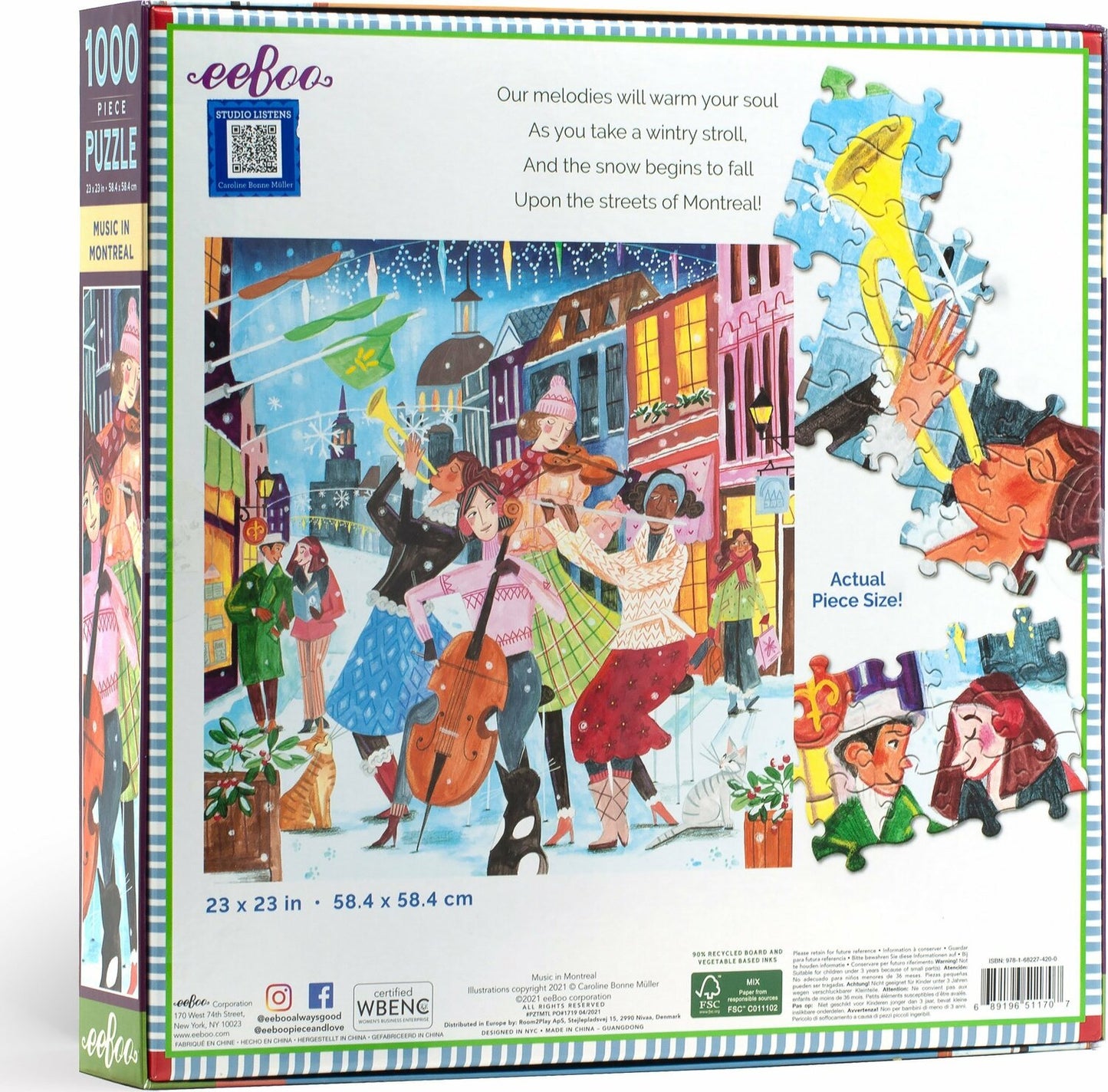 Music In Montreal (1000 Piece) Puzzle