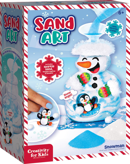Sand Art Snowman