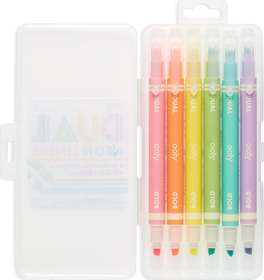 Dual Neon Liners Set Of 6