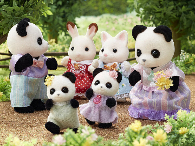 Calico Critters Pookie Panda Family (4 Member)