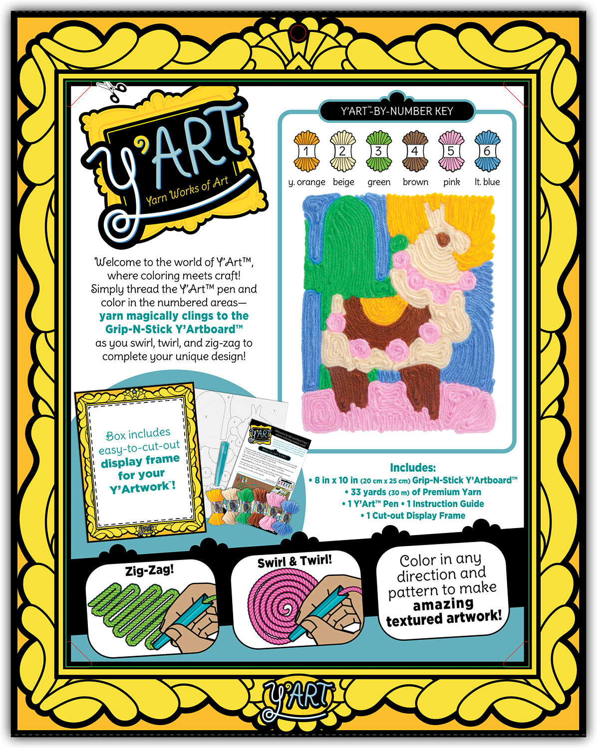 Y'Art Craft Kit - Llama
