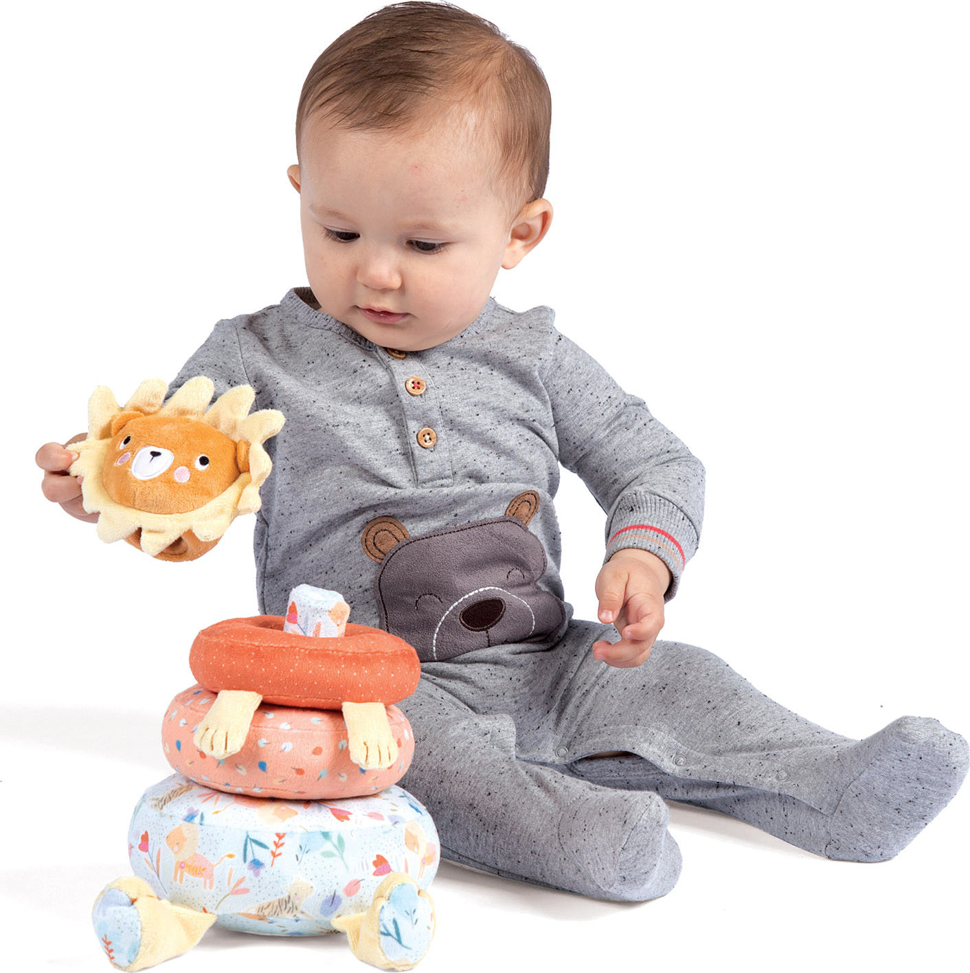 Safari Lion Plush Stacker