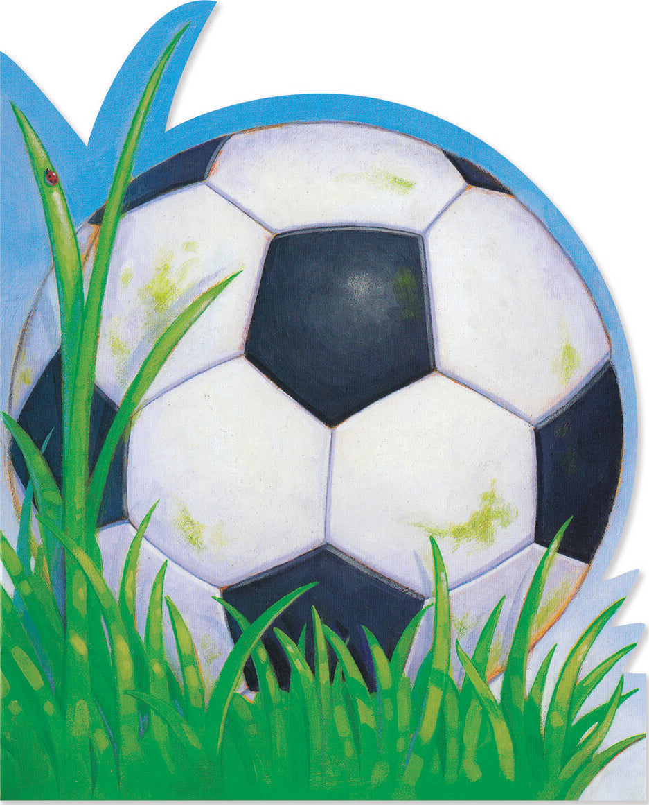 Soccer Ball Die-Cut Card (Woh)