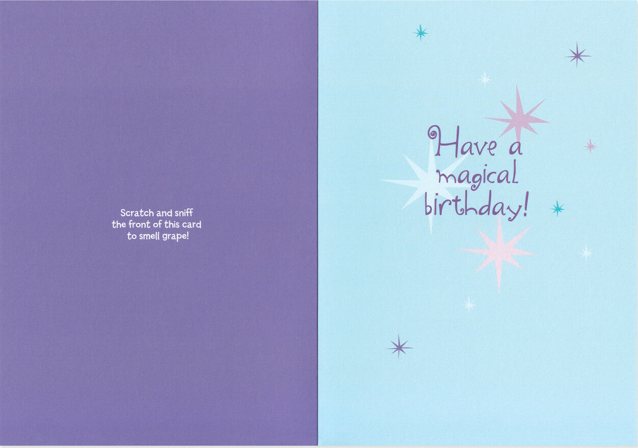 Grape Unicorn Scratch & Sniff Card