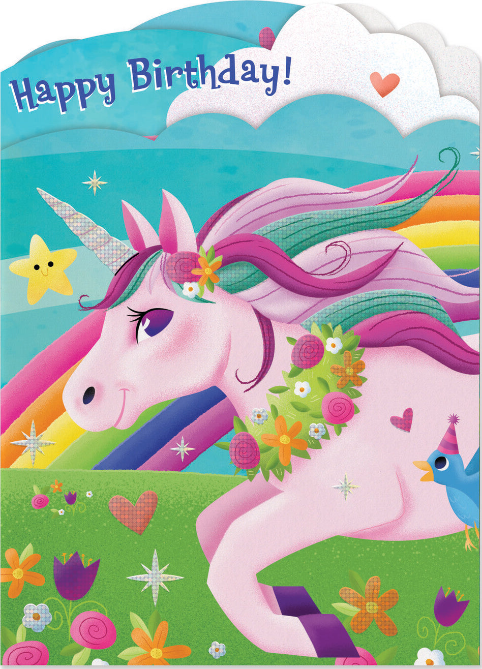 Unicorn Tri-Fold Card