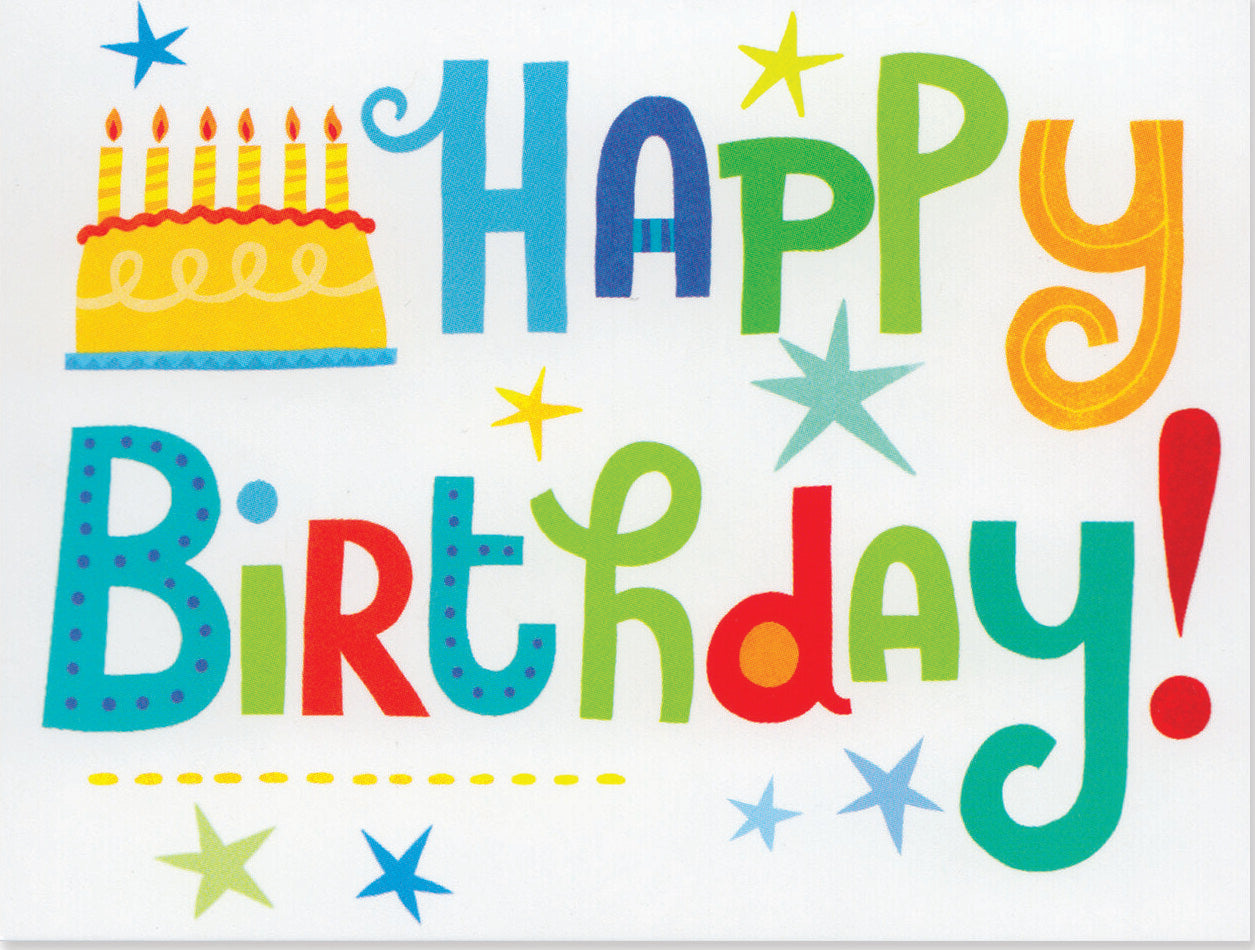 Happy Birthday Gift Enclosure Card