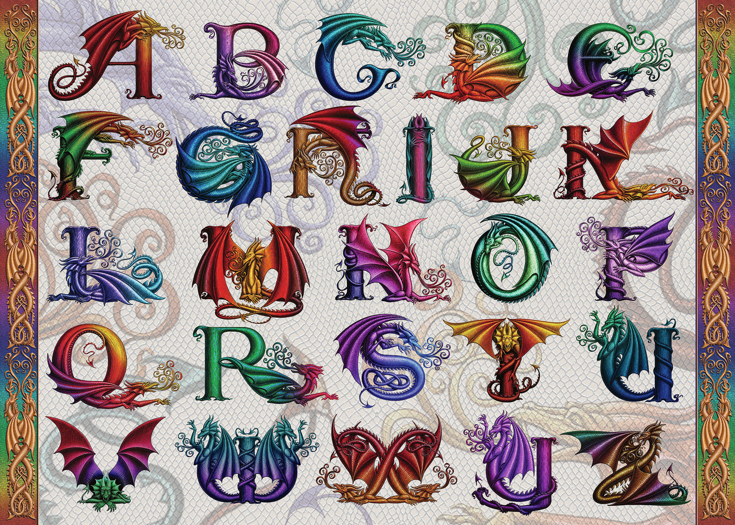 1000 Pc Dragon Alphabet Puzzle