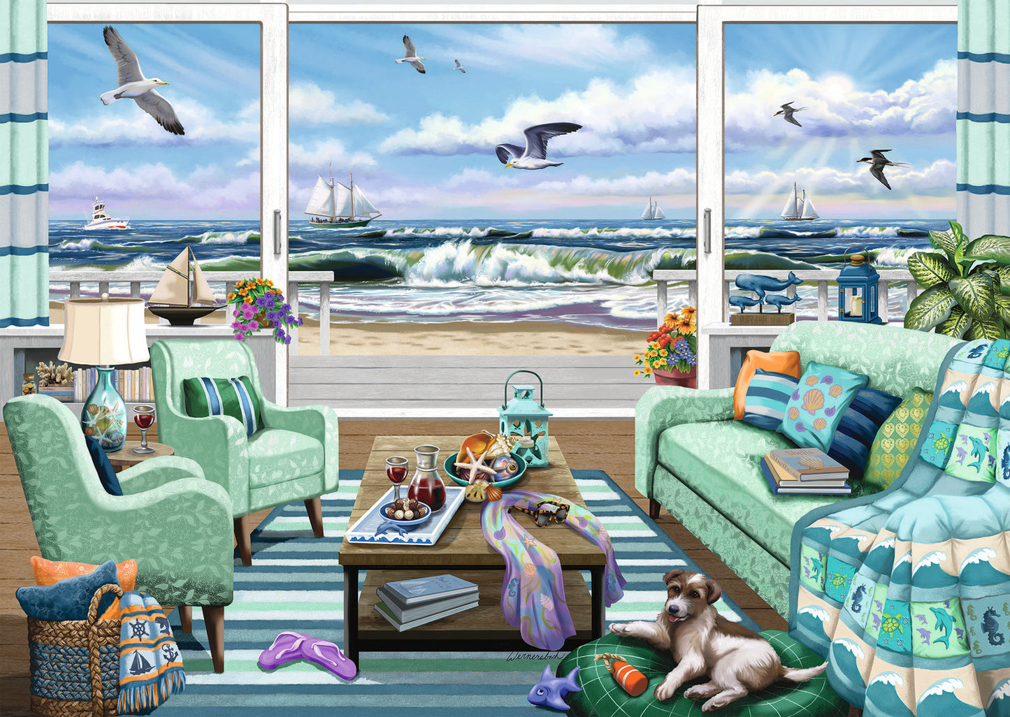 1000 Pc Beachfront Getaway Puzzle