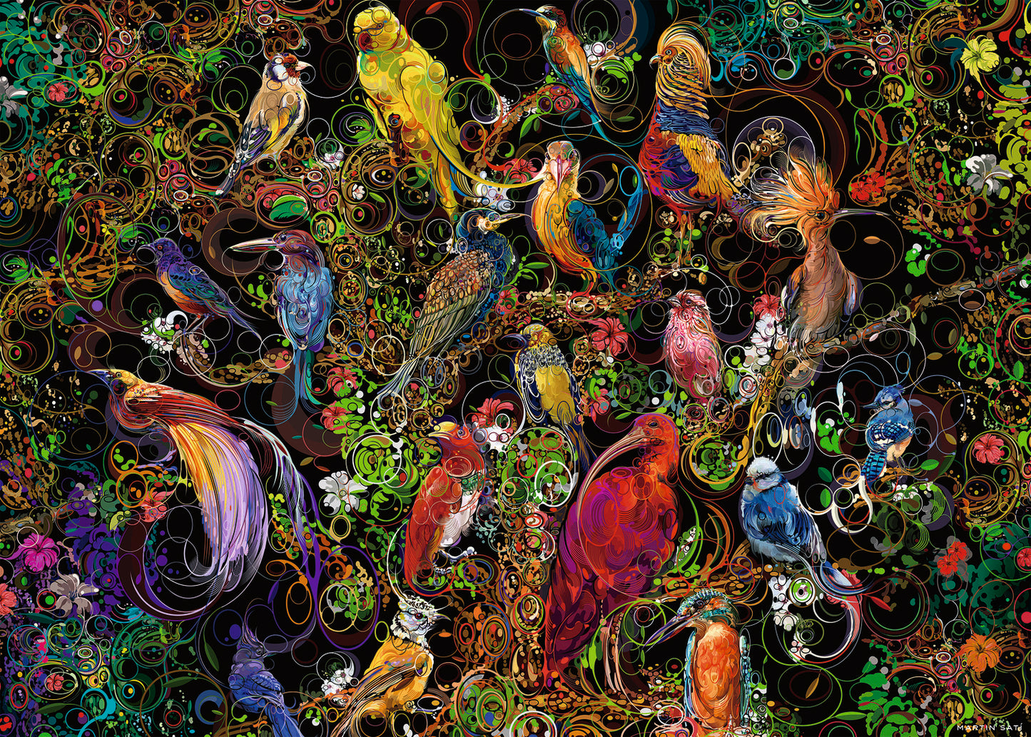 1000 Pc Birds Of Art Puzzle
