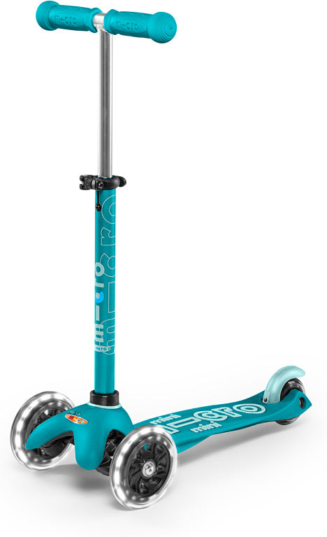 LOCAL PICK-UP ONLY - Micro Mini Deluxe LED Scooter - Aqua