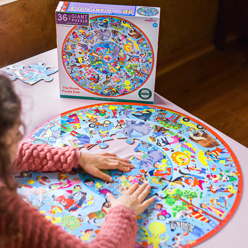 Good Deeds 36 Piece Giant Round Puzzle