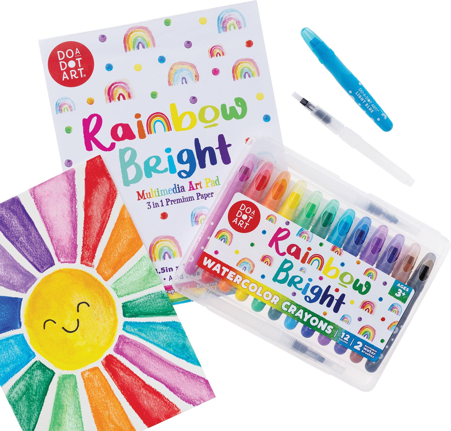 Rainbow Bright Multimedia Art Pad - 3 in 1 Premium Paper