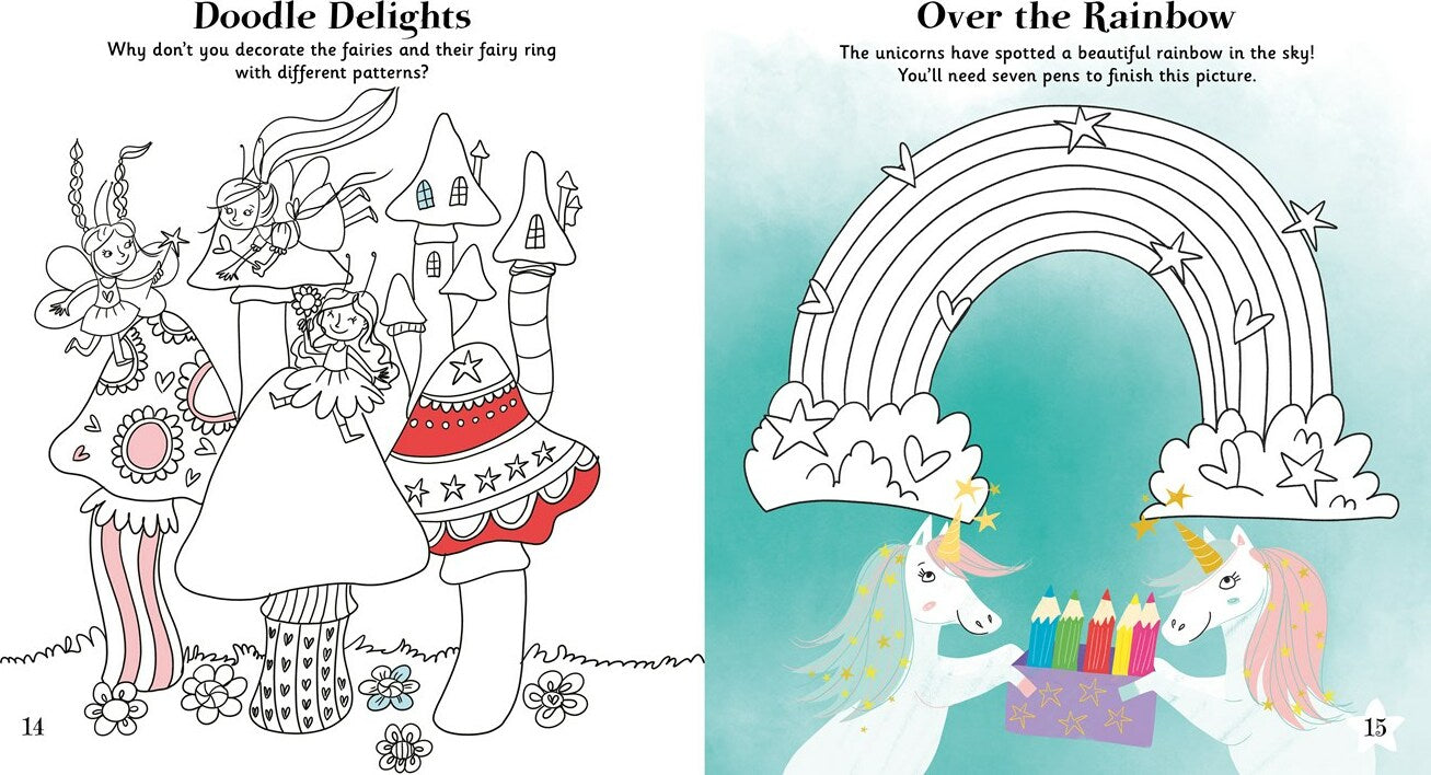 Magical Unicorn Coloring Activity Book