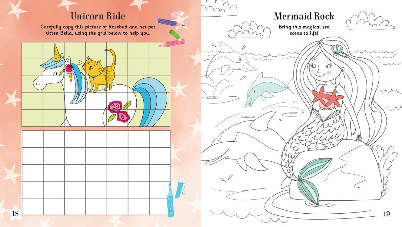 Magical Unicorn Coloring Activity Book