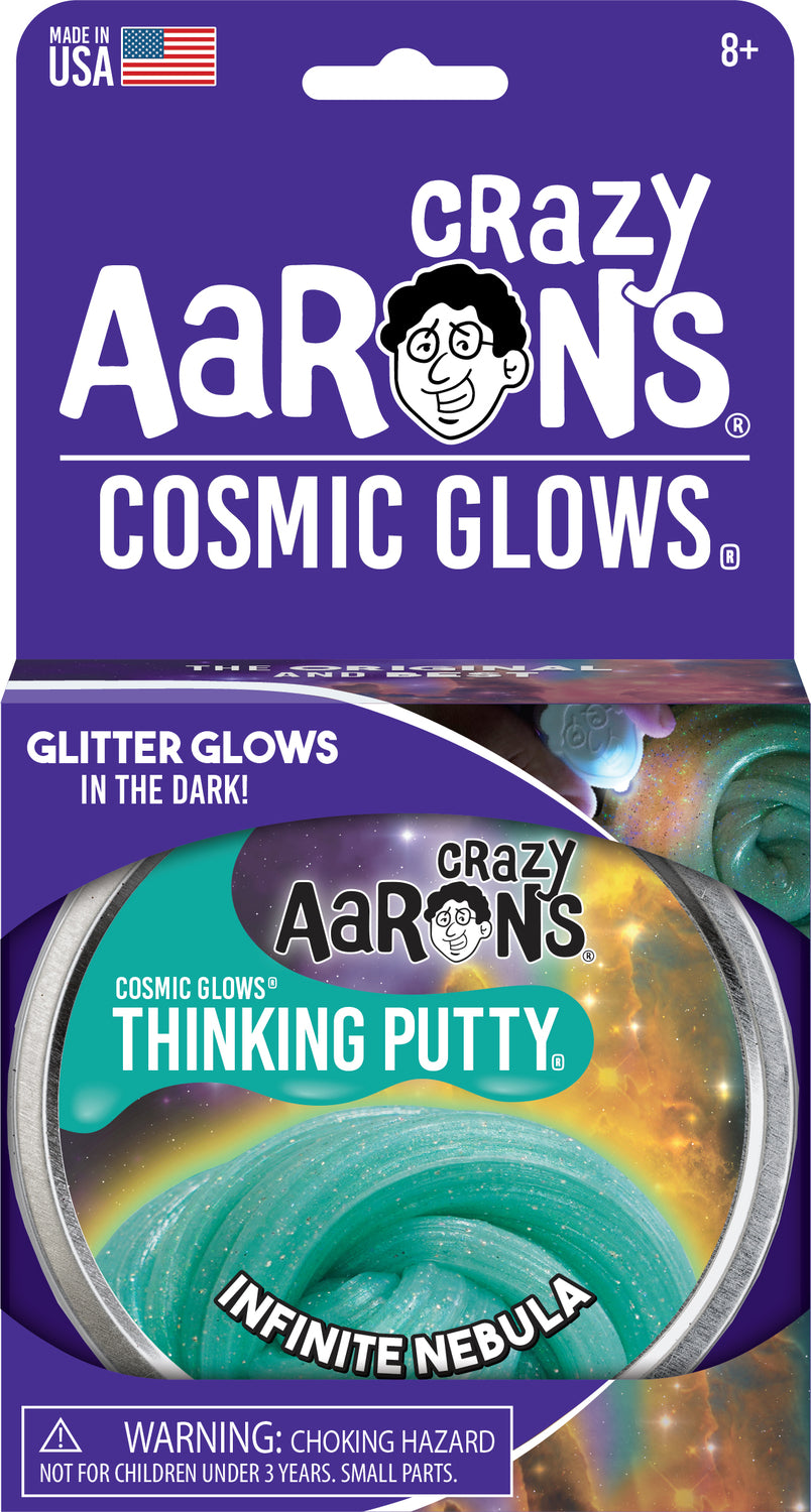 Infinite Nebula 4" Cosmic Glow-in-the-Dark Thinking Putty