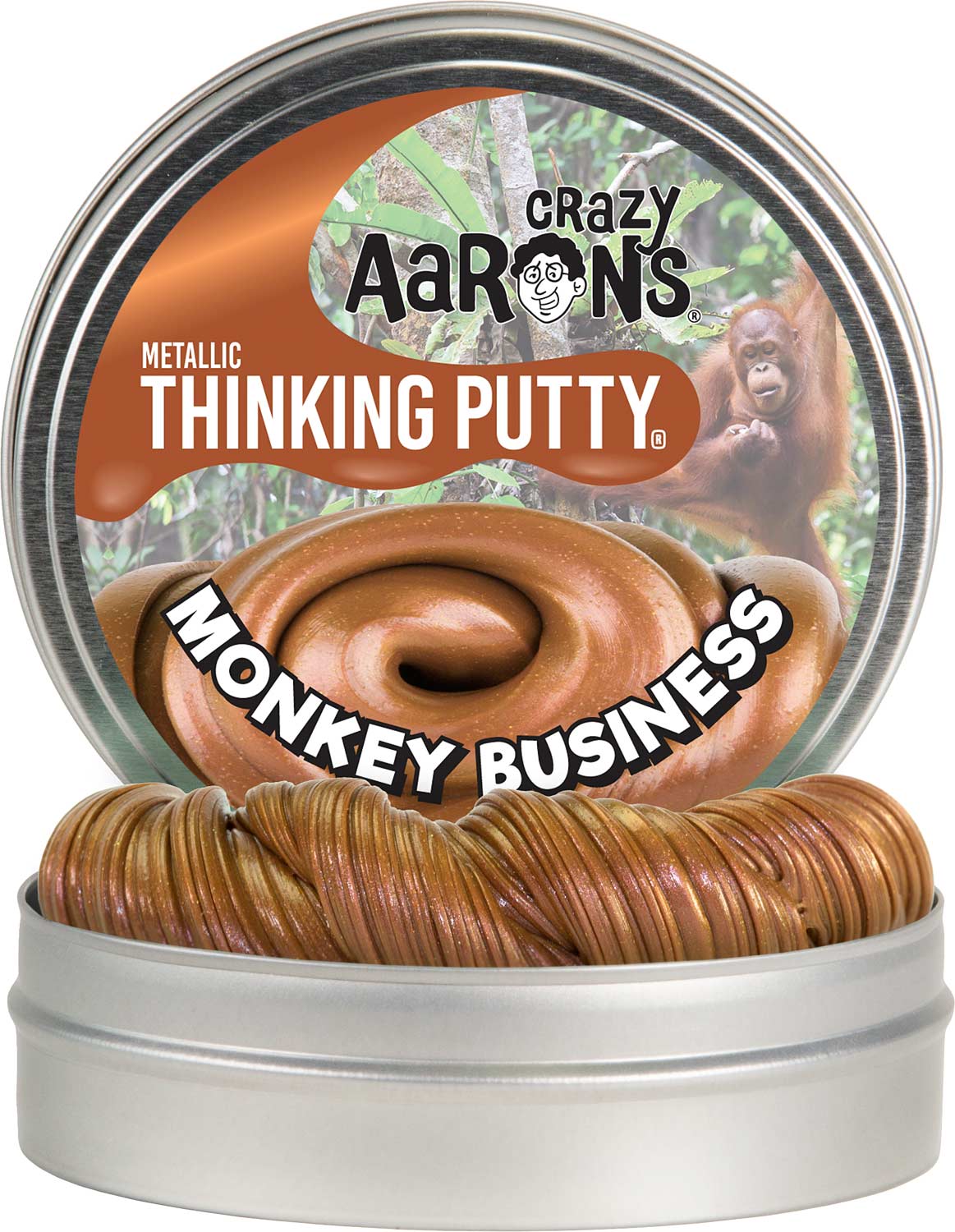 Monkey Business Metallic Putty 4" Tin