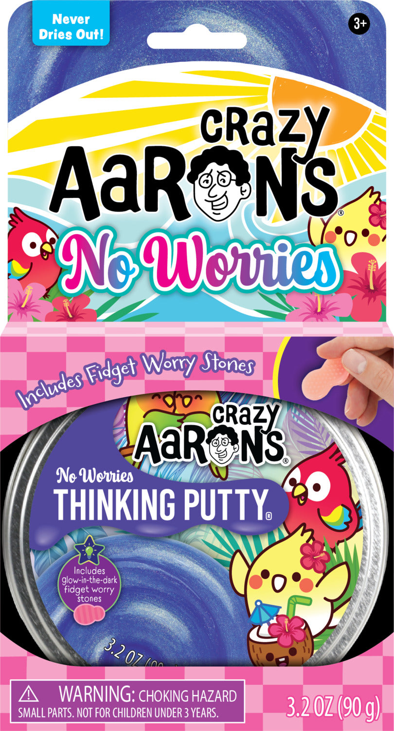 No Worries - Full Size 4" Thinking Putty Tin