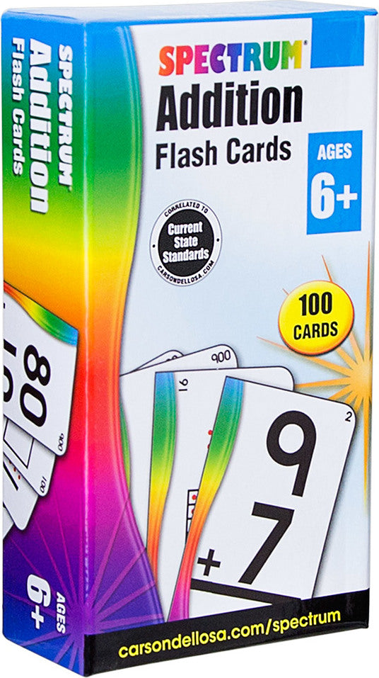 Spectrum Addition Flash Cards (Ages 6+) – Go Bananas Toys
