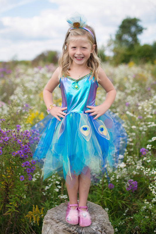 Pretty Peacock Dress  Headband