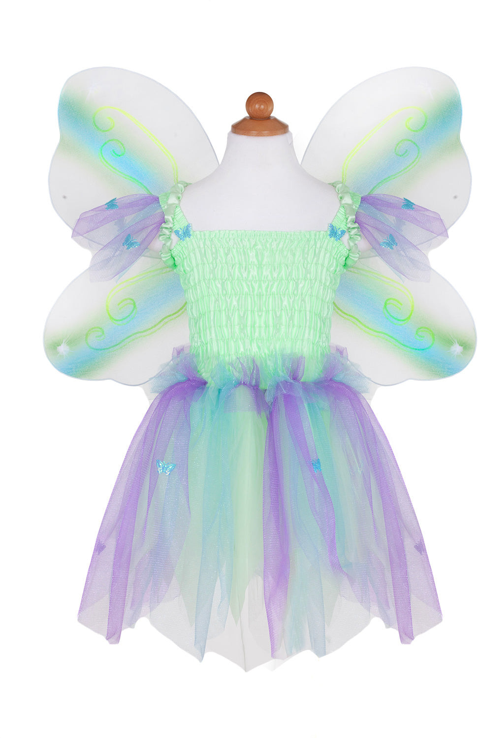 Buttterfly Dress, Wings Wand (green, MD