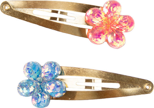 Shimmer Flower Hairclips  Great Pretenders USA