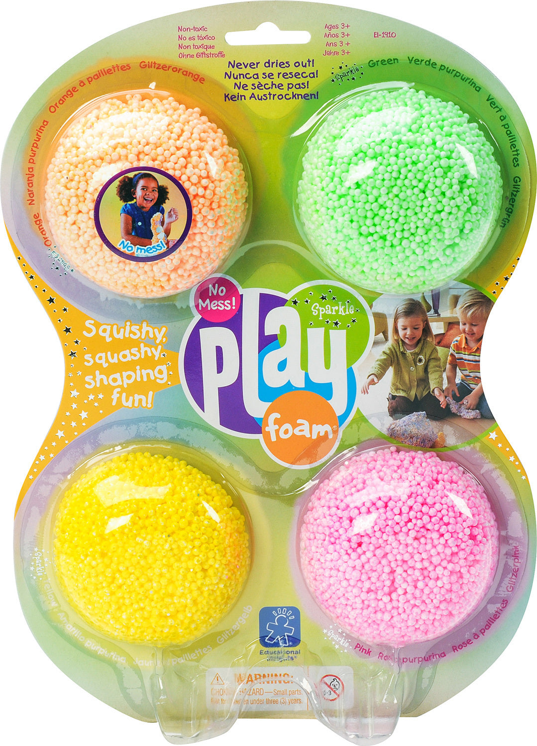 4 PACK SPARKLE PLAYFOAM