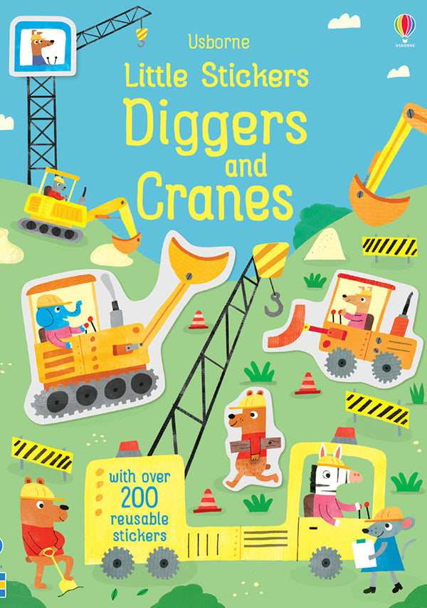 Little Stickers Diggers And Cranes