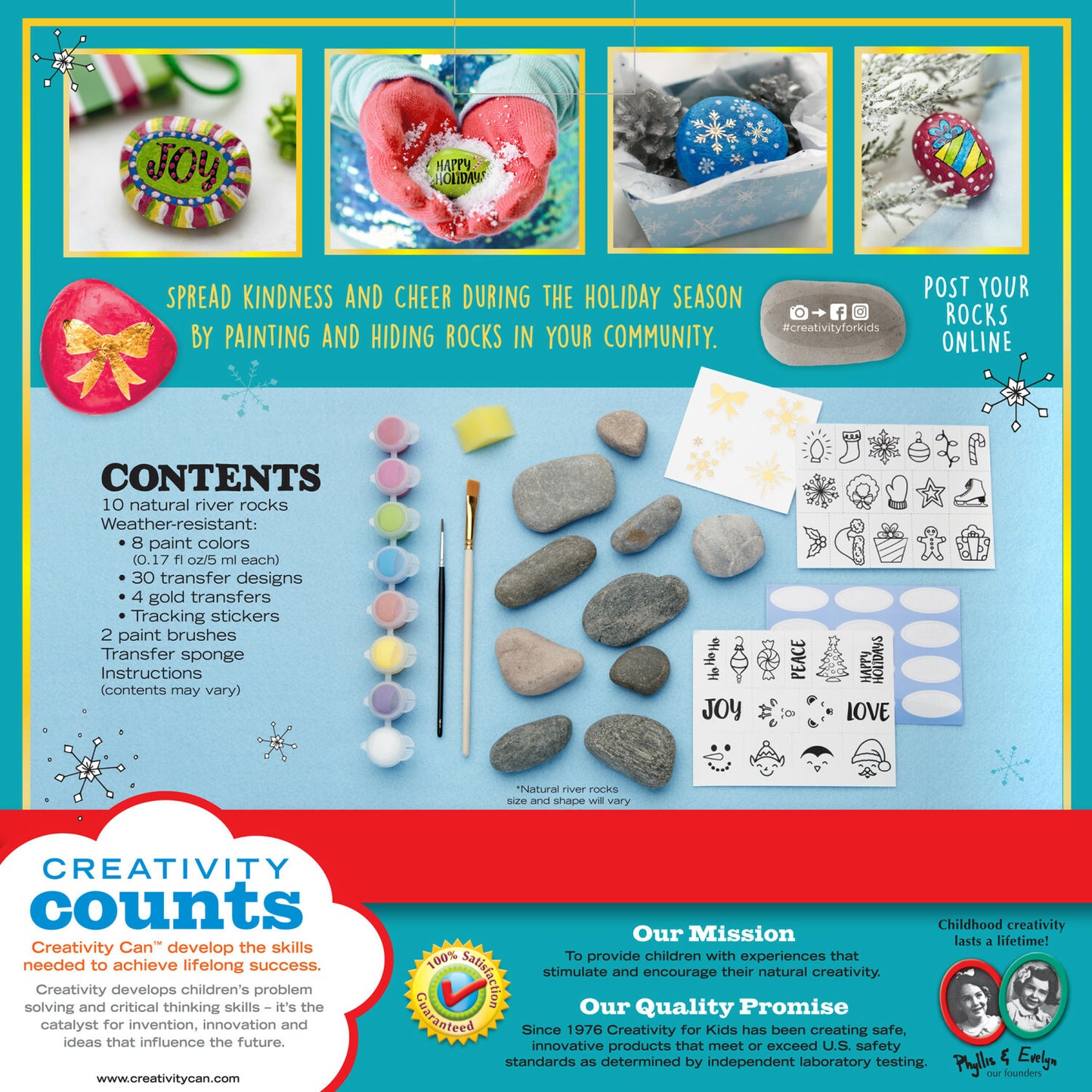 Holiday Hide And Seek Rock Painting Kit