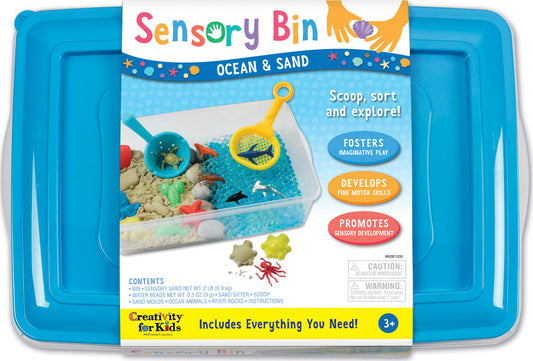Sensory Bin Ocean and Sand