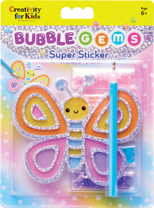 Bubble Gems Super Sticker Butterfly