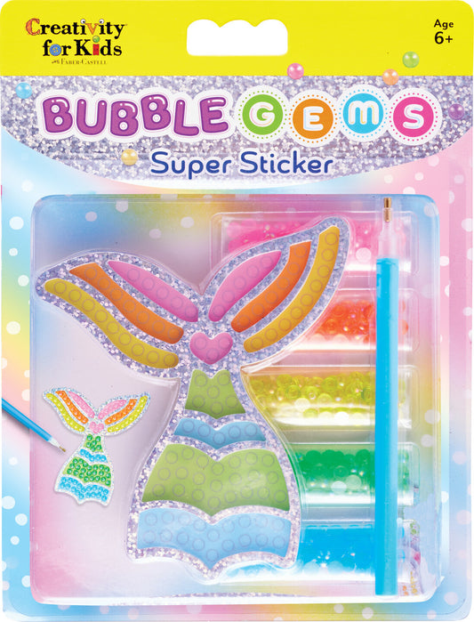 Bubble Gems Super Sticker Mermaid