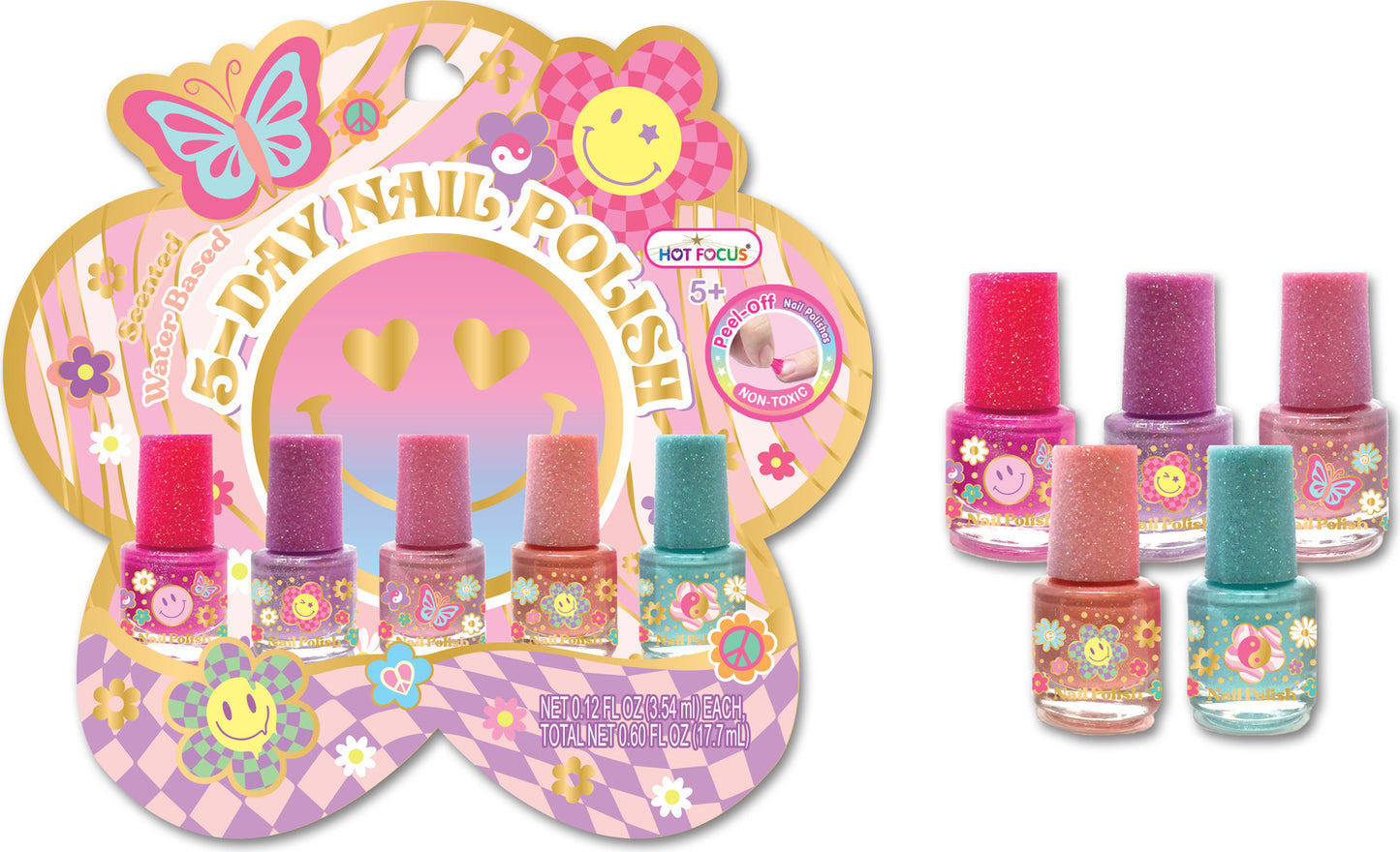 5 Day Nail Polish, Groovy Flower