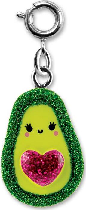 Glitter Avocado Charm