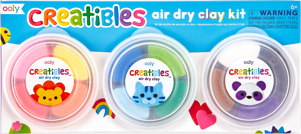 Creatibles Diy Air Dry Clay Kit 15 Pc Set