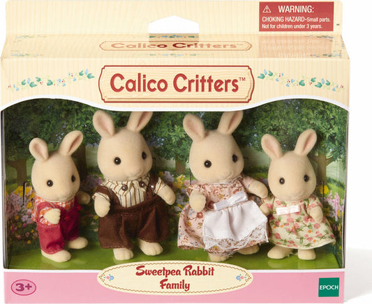 Calico Critters Sweet Pea Rabbit Family