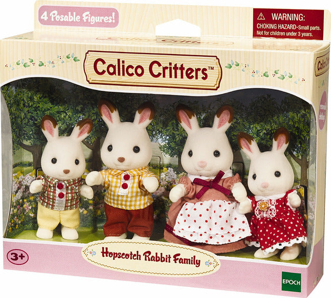 Calico Critters Hopscotch Rabbit Family