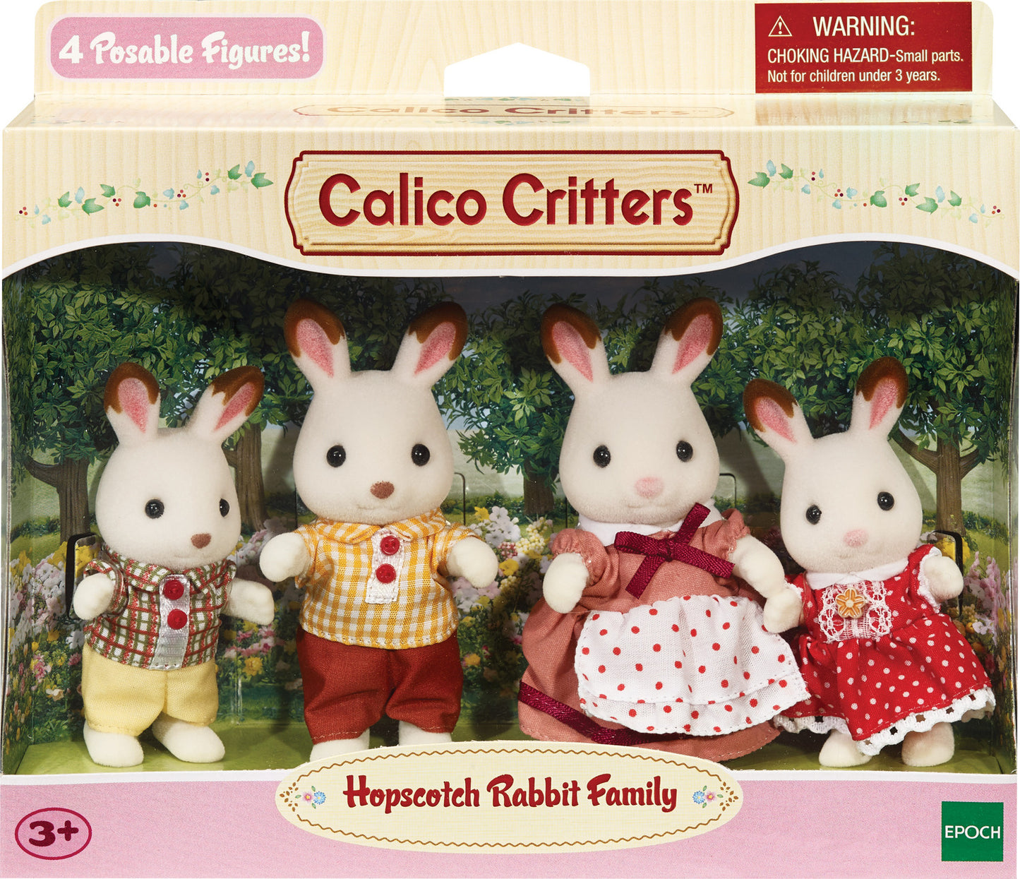 Calico Critters Hopscotch Rabbit Family