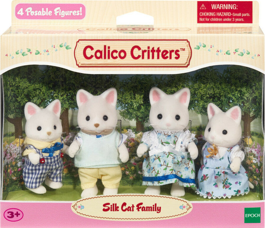 Calico Critters Silk Cat Family