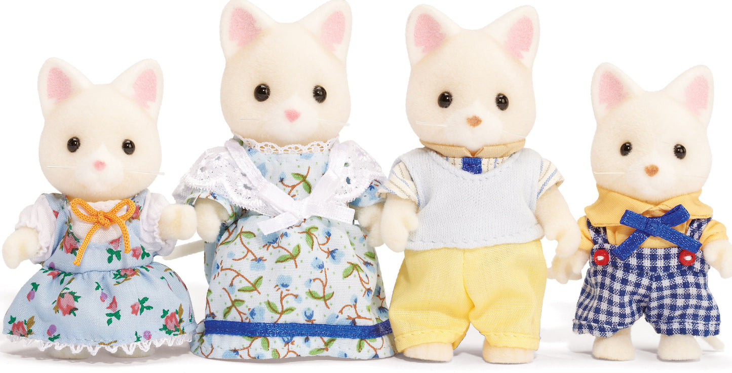 Calico Critters Silk Cat Family