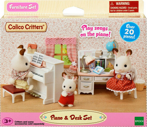 Calico Critters Piano & Desk Set