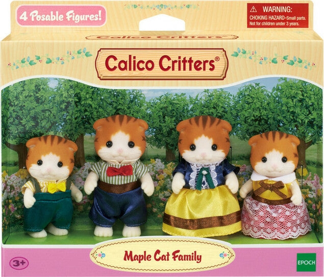 Calico Critters Maple Cat Family