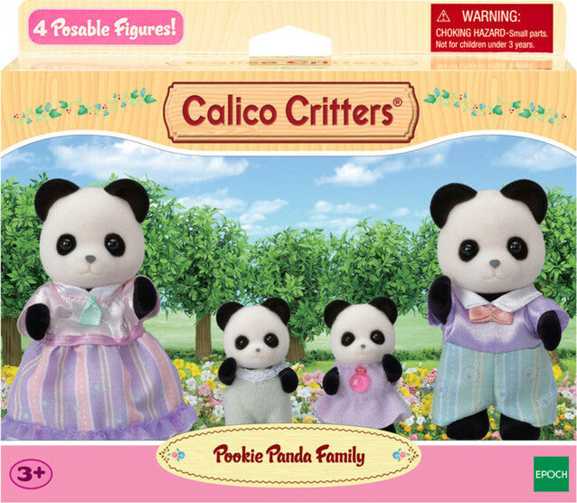 Calico Critters Pookie Panda Family (4 Member)