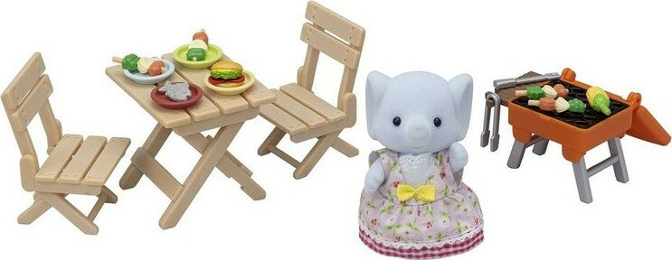 Calico Critters BBQ Picnic Set - Elephant Girl