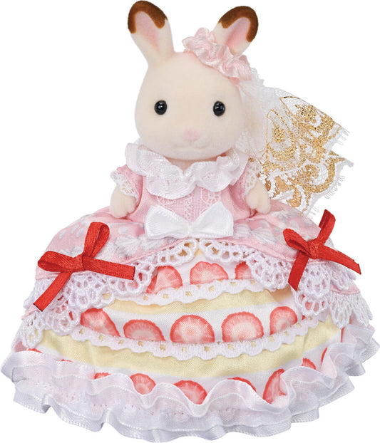 Calico Critters Happy Birthday Freya - Strawberry Cake Dress