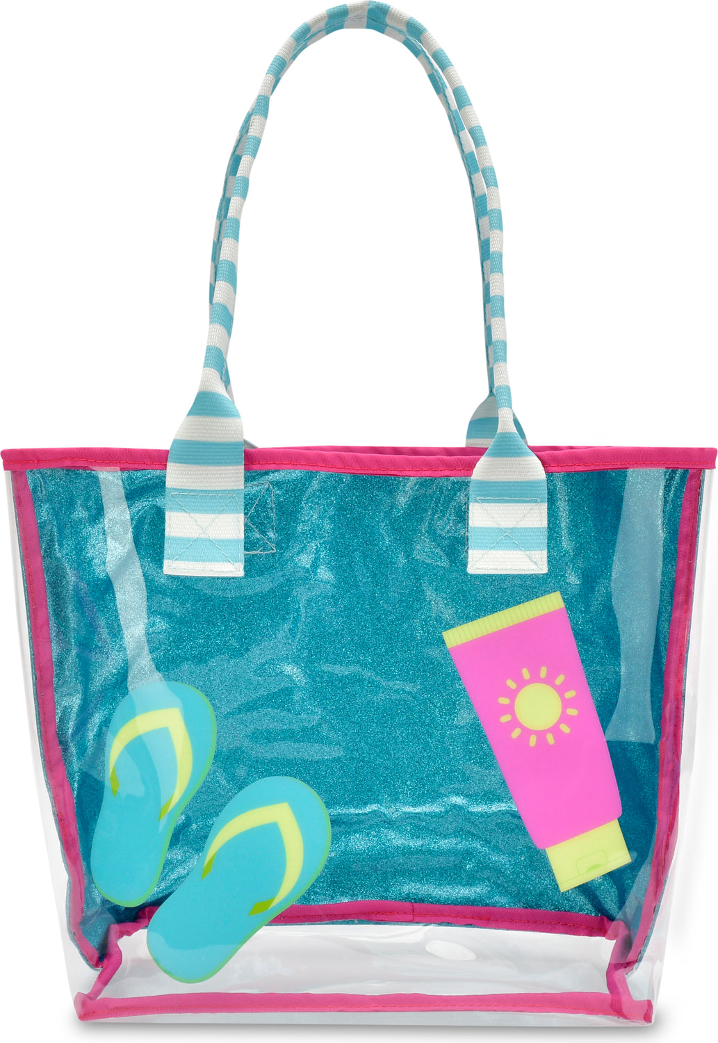 Pool Party Clear Tote 2-Piece Set